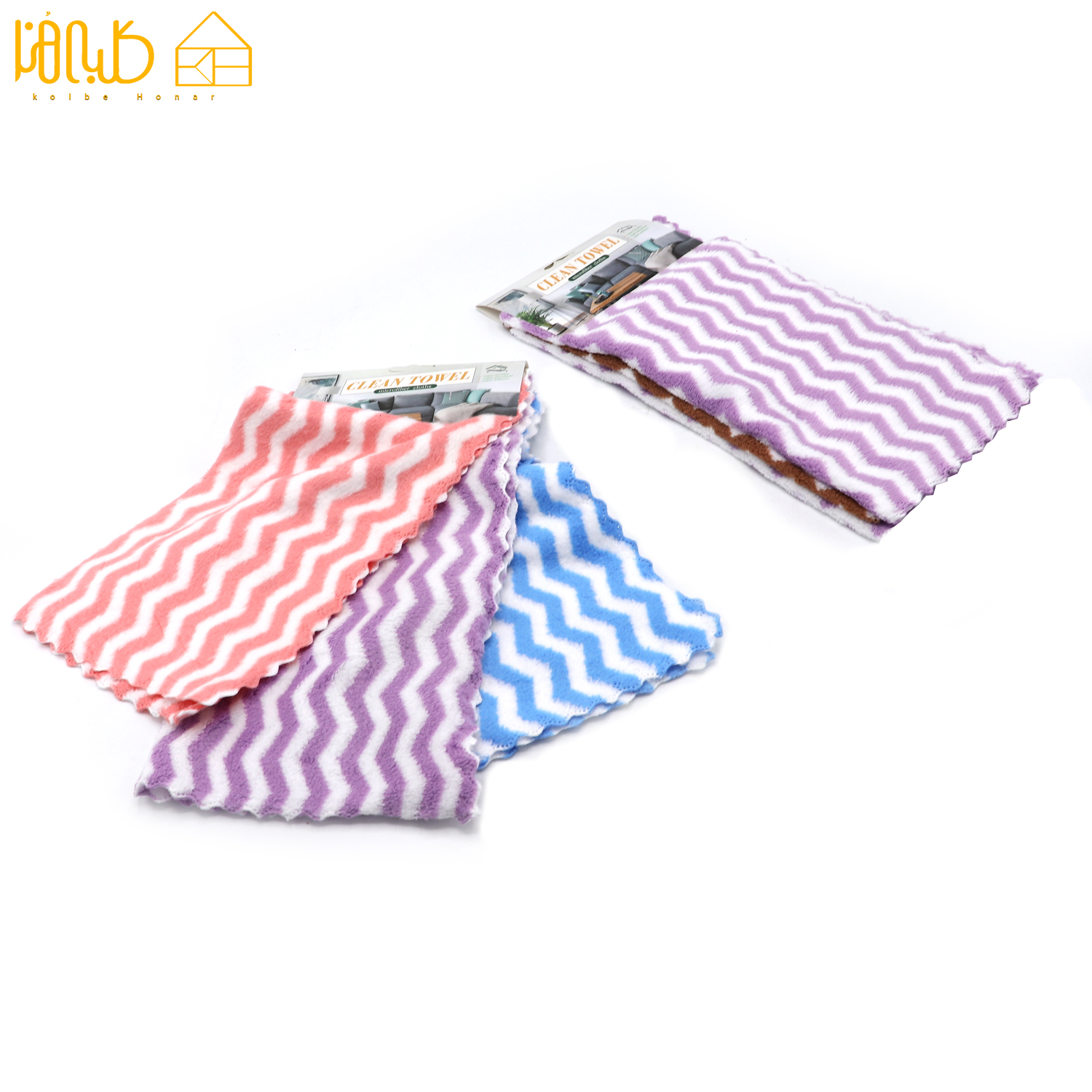 دستمال 3 عددی میکروفایبر