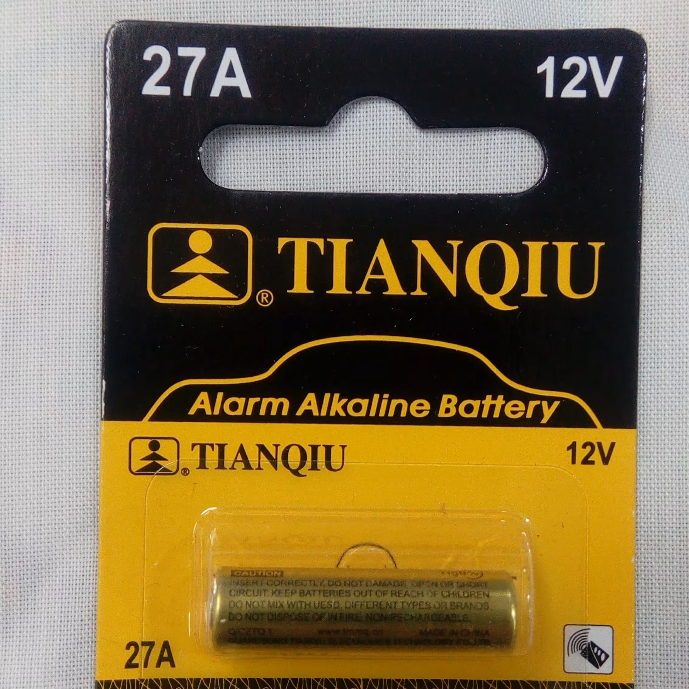 باتری نیم قلمی 27A    ولتاژ  12 ولت  جهت ریموت و ... پنج عددی 12V