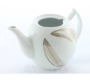 قوری چینی شکس طرح هرمی ترمه