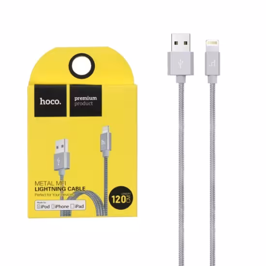 کابل تبدیل USB به Lightning هوکو مدل UPF01  طول 1.2 متر