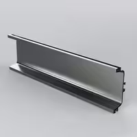 پروفیل دستگیره C شکل سارو  مدل SC-011                     سایز 4 متری   نقره ای
