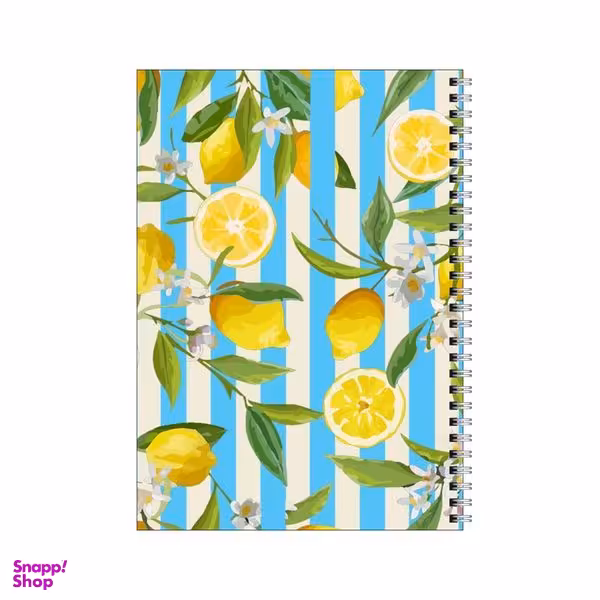 دفتر مشق 100 برگ بامبیلیپ طرح پترن لیموی راه راه کد 1073131