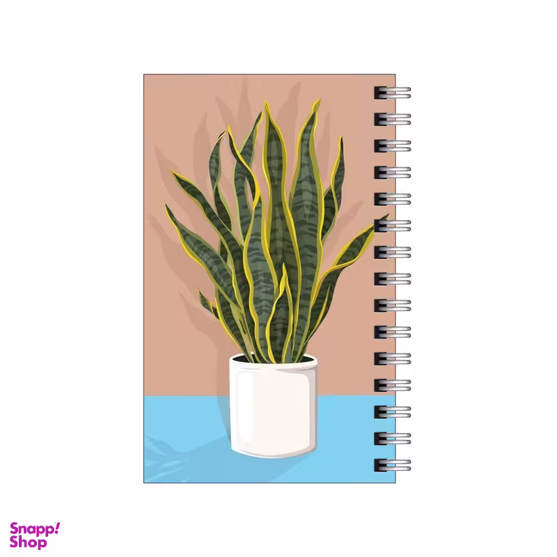 دفترچه یادداشت مدل to do list طرح گلدان سانسوریا کد 3585170