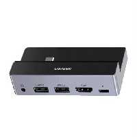 کابل تبدیل 5 in 1 black Usb type C به 2 x Usb A   HDMI   100W PD   3.5mm Audio Port   STAND DOCK مدل CM317