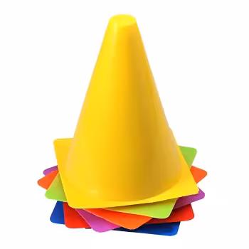 مانع تمرین قیفی در چند رنگ مجموعه 10 عددی