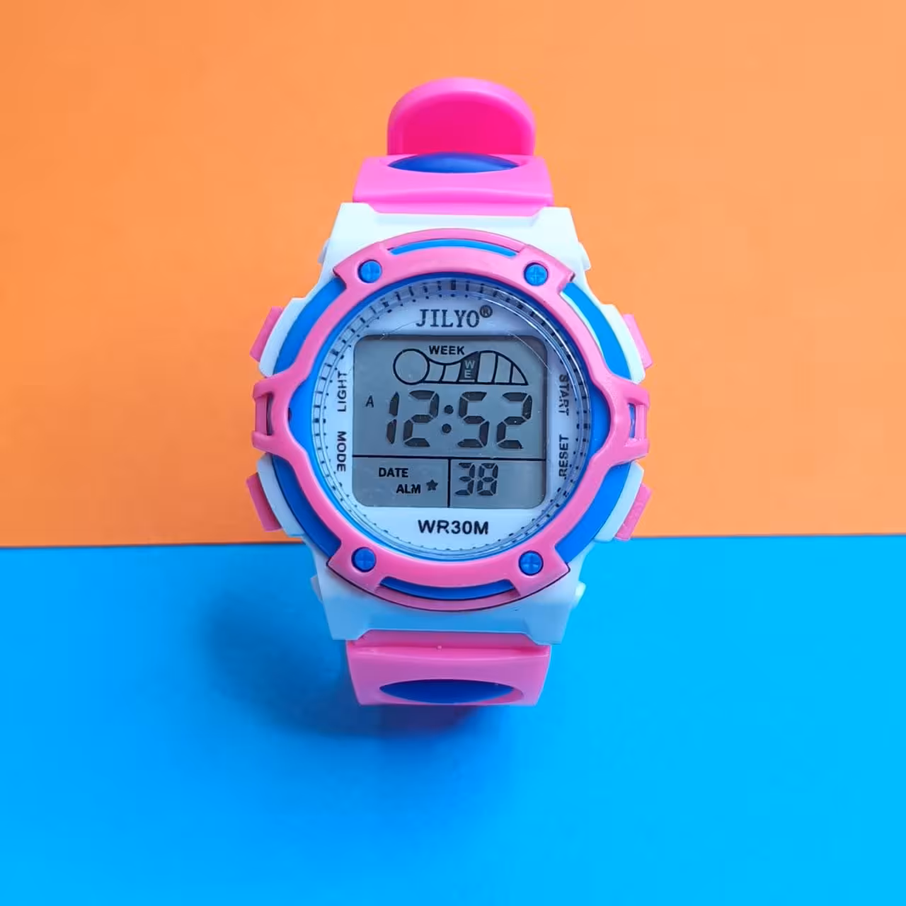 ساعت مچی طرح جی شاک رنگ بندی صورتی sport watch