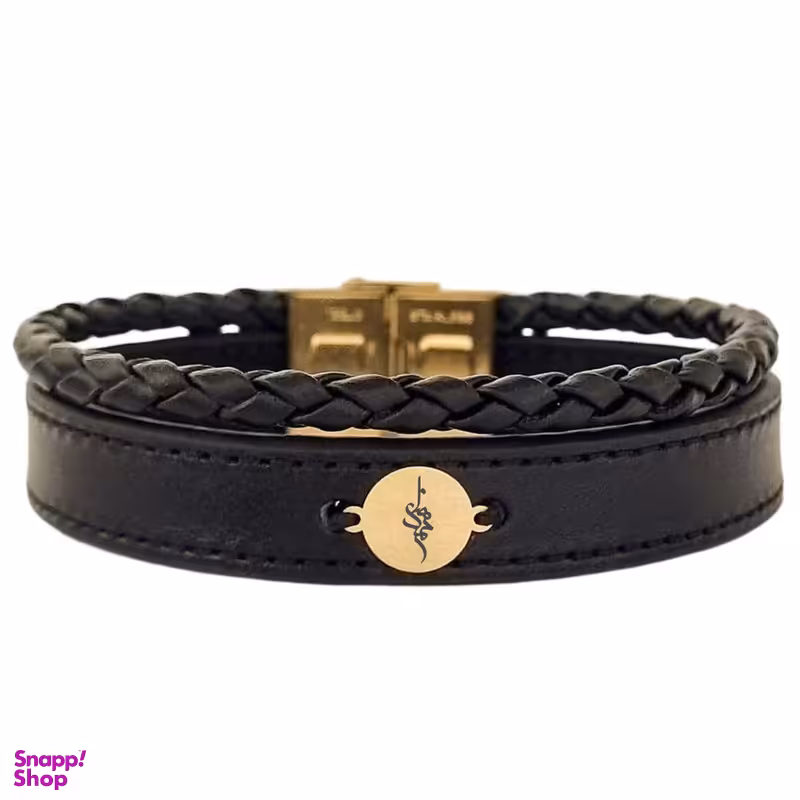 دستبند طلا 18 عیار مردانه لیردا مدل اسم محمدرضا 13402