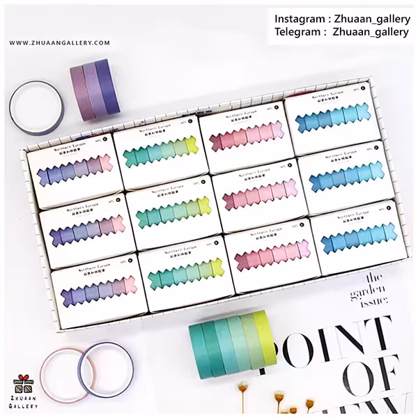 ست چسب واشی Northern Europe پاستلی جدید