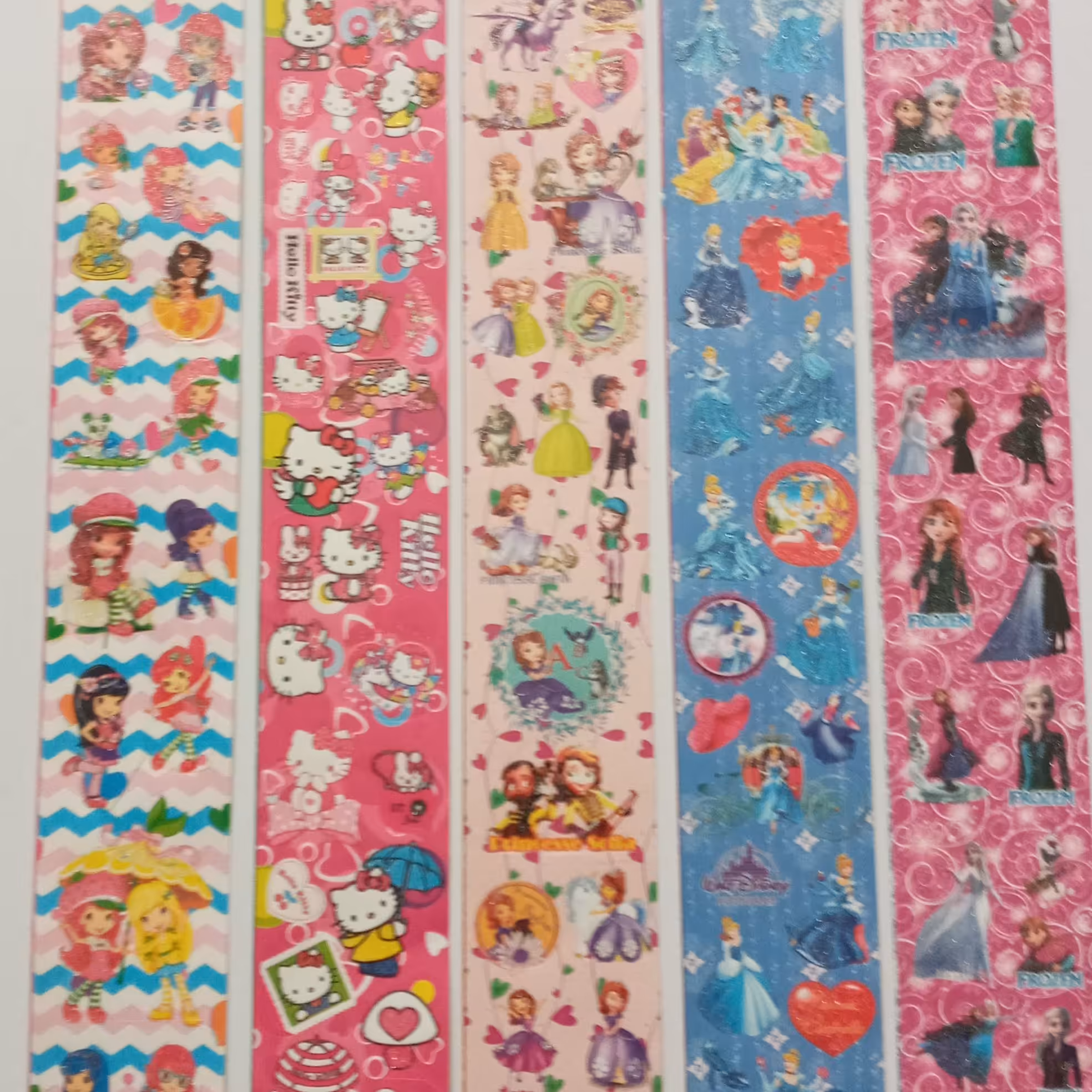 برچسب 5 عددی استیکر دخترانه معمولی نواری 