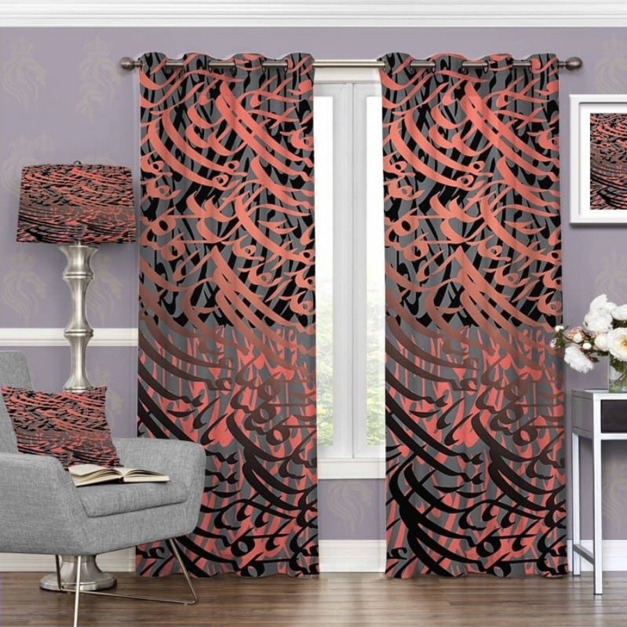 پرده چاپی  پانچ  طرح   خط نوشته (نستعلیق)  کد 3029