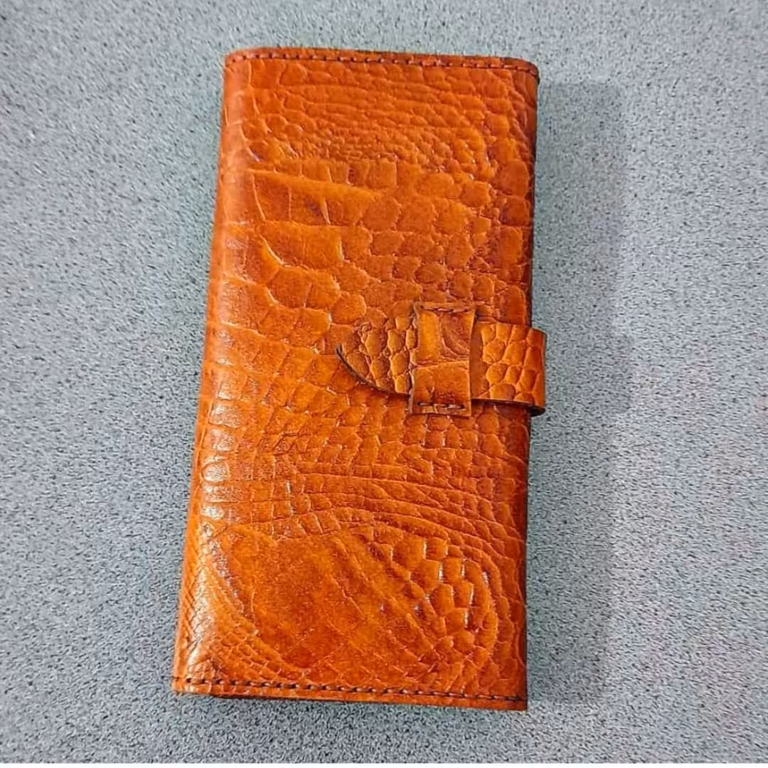 کیف سه لت چرم گاوی دست دوز
