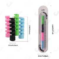 محافظ کابل سیلیکونی مدل فنری بسته چهار عددی
