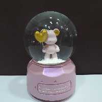 گوی موزیکال خرس قلب به دست