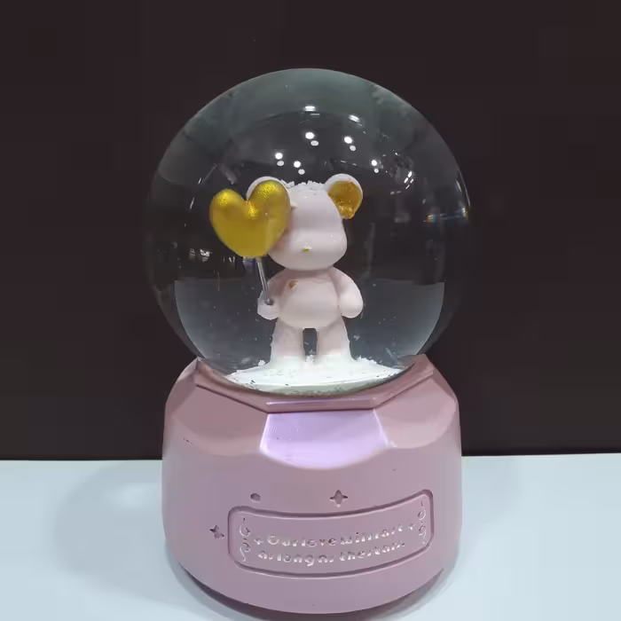 گوی موزیکال خرس قلب به دست