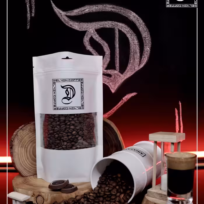 دانه قهوه اسپرسو میکس 30.70 عربیکار نیم کیلویی