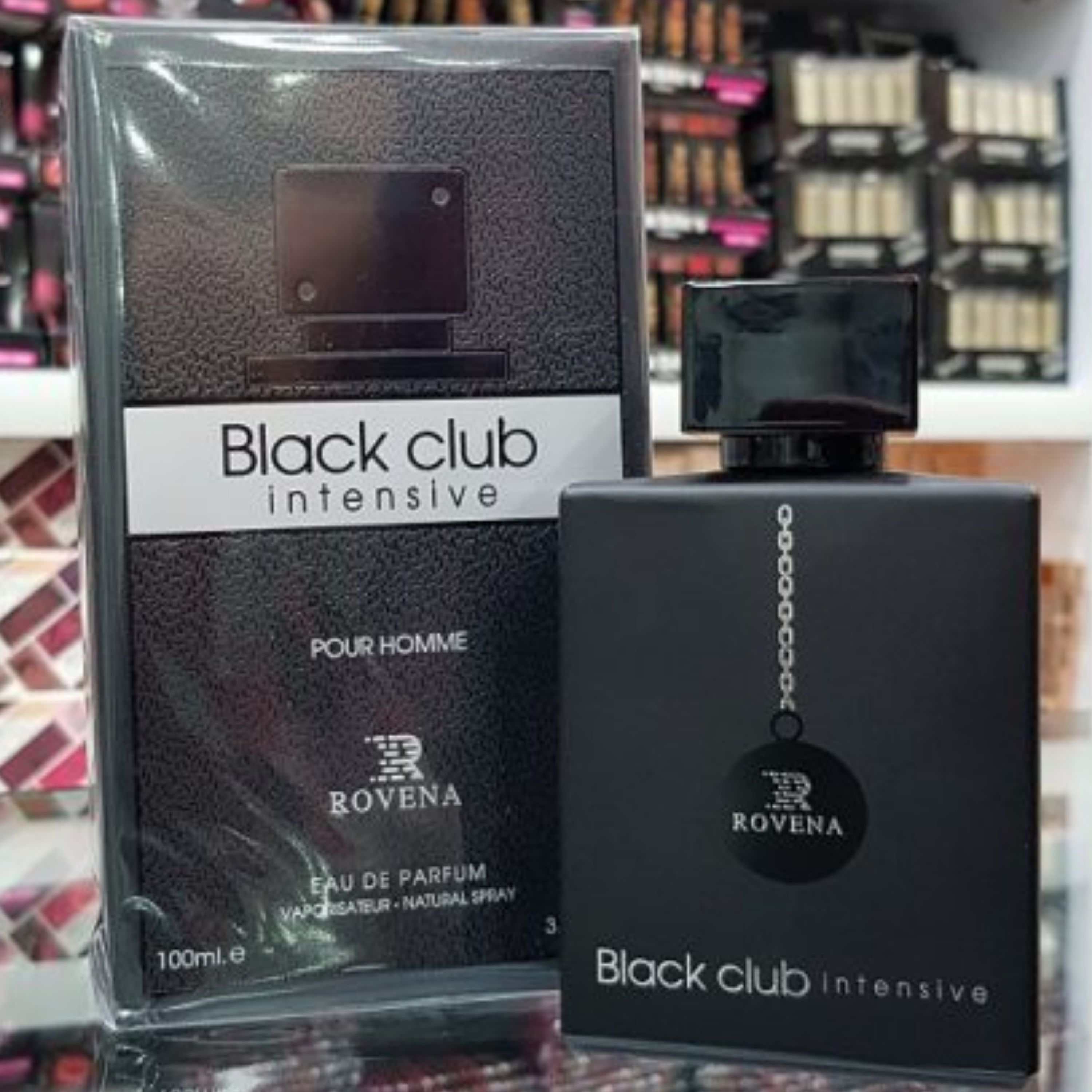 ادکلن بلک کلاب اینتنسیو مردانه 100 میل Rovena Black Club