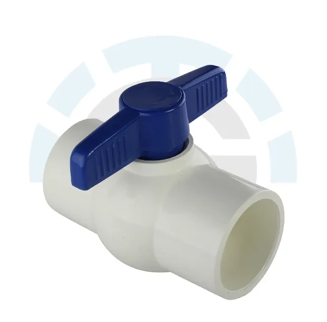 شیر توپی پلیمری UPVC سایز 1/4 1 اینچ