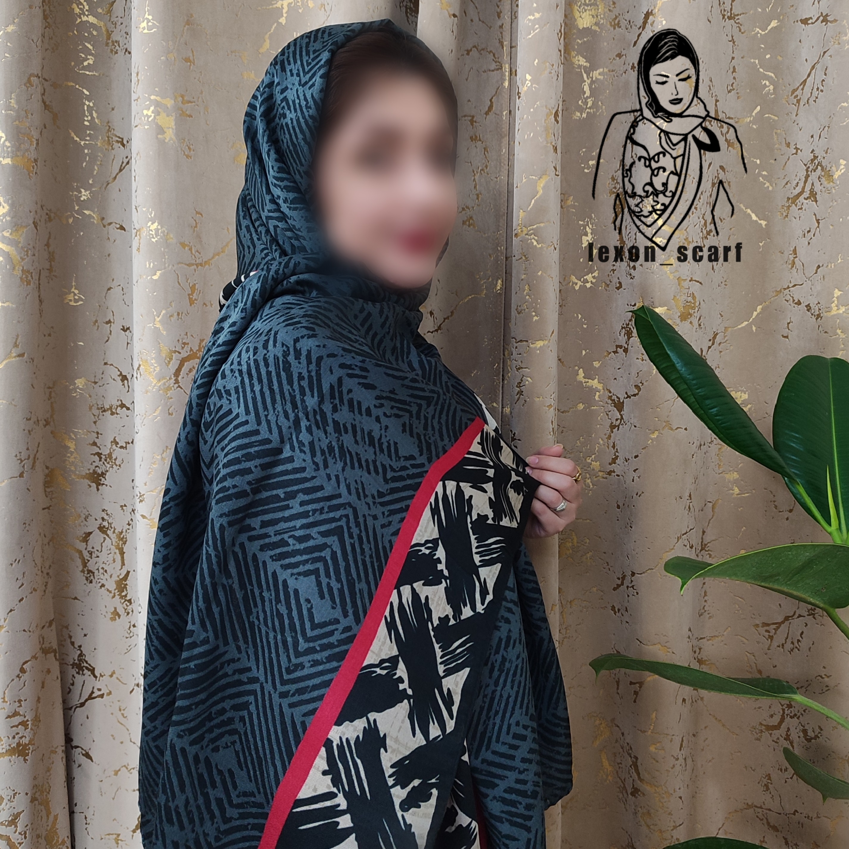 شال نخی بهاره برند معتبر کیفیت عالی 