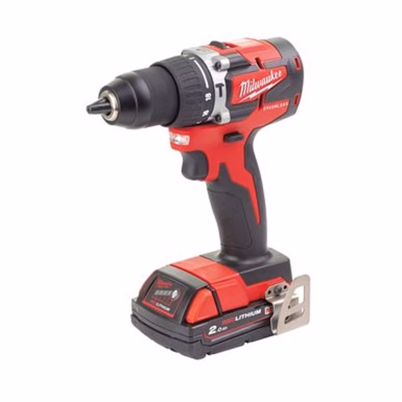 دریل پیچ گوشتی شارژی چکشی 18 ولت براشلس میلواکی مدل M18CBLPD-202C