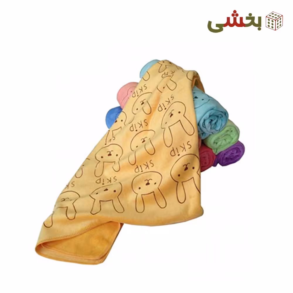 دستمال حوله طرح خرگوش سایز 35*70