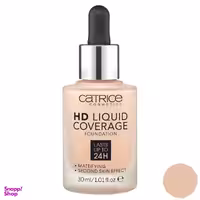 کرم پودر کاتریس (Catrice) سری HD مدل Liquid Coverage شماره 010