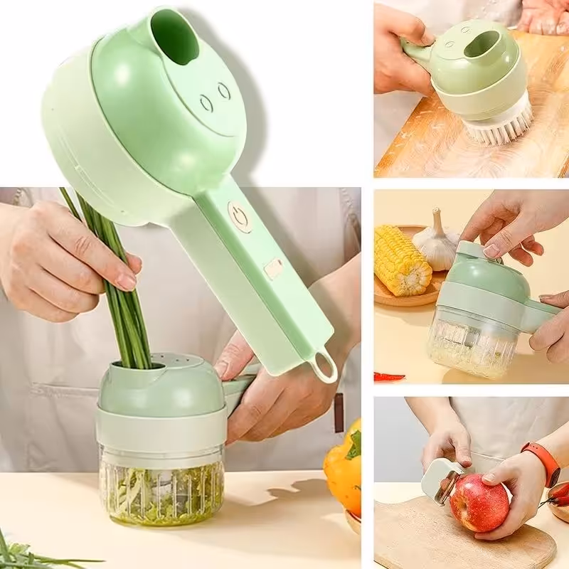 خردکن چهار کاره سبزیجات شارژی