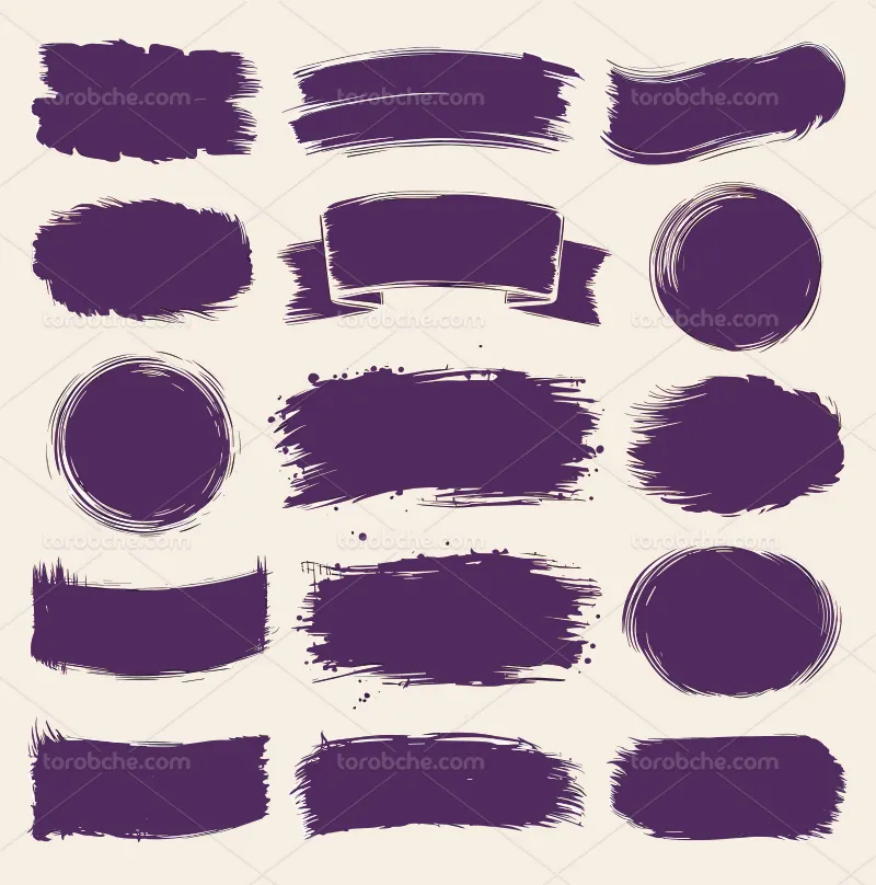 وکتور براش بنفش | گرافیک با طعم تربچه