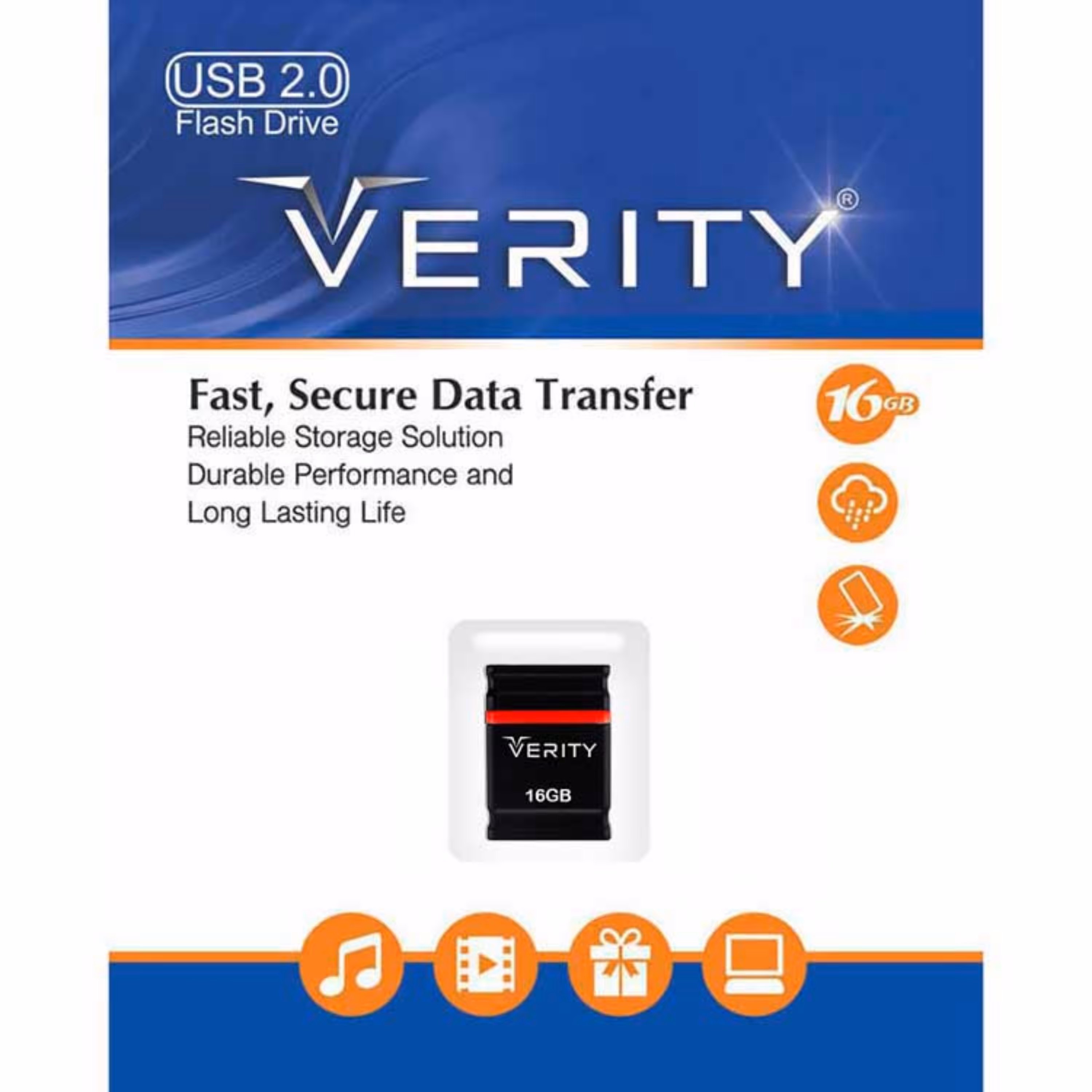 فلش  16GB Verity V705 با گارانتی مادام العمر
