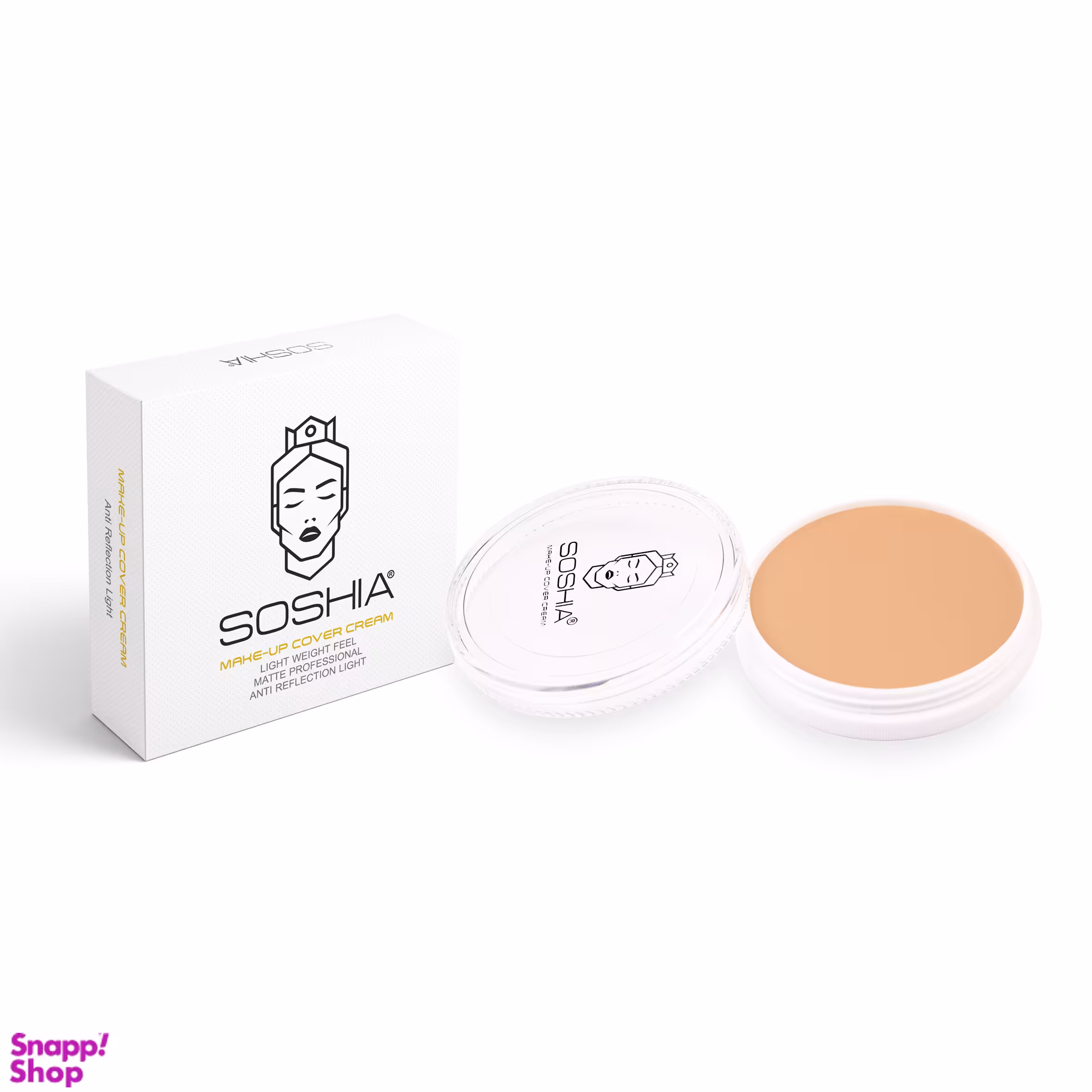 کرم گریم فشرده سوشیا مدل Ultra Light Color کد B2