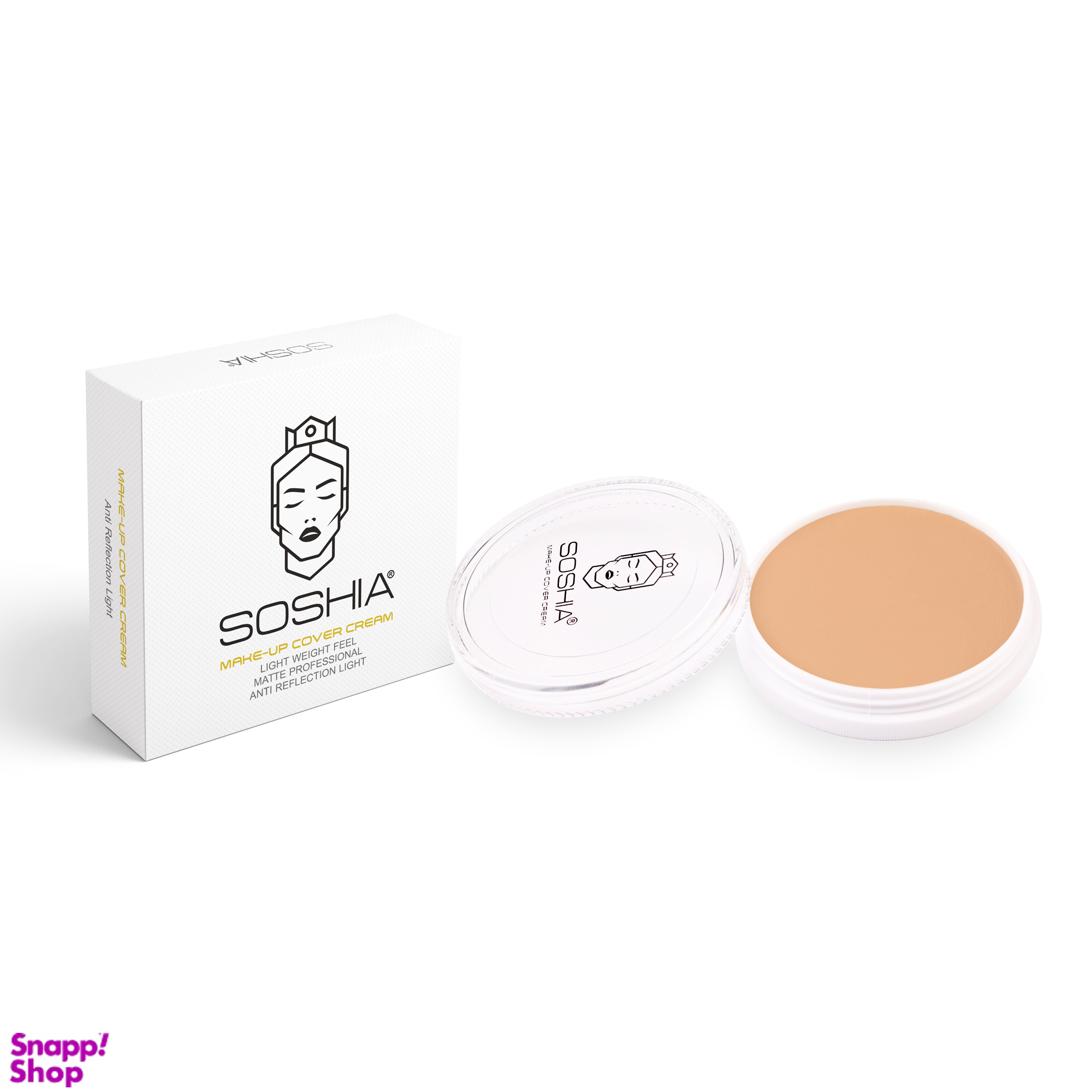 کرم گریم فشرده سوشیا مدل Ultra Light Color کد B2