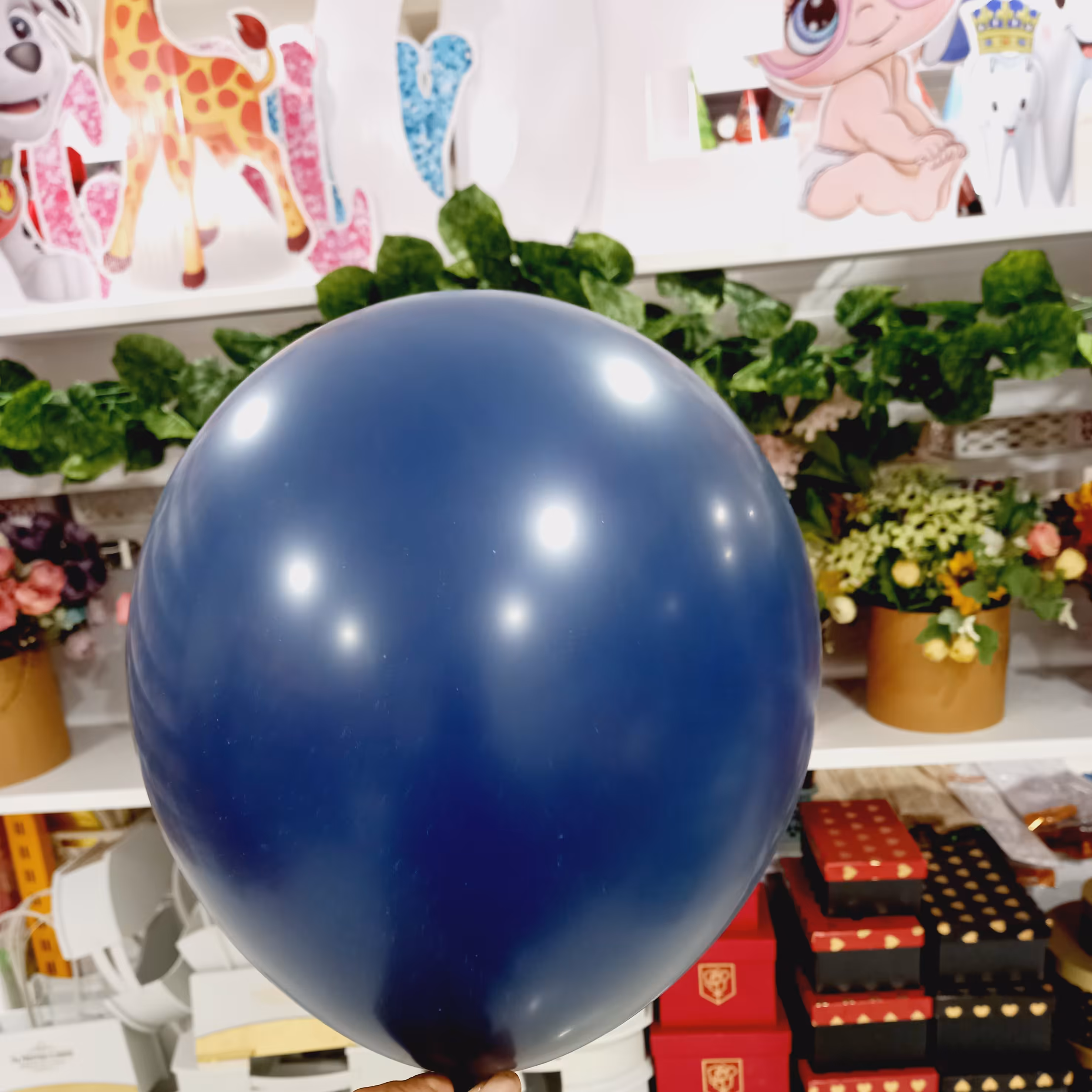 بادکنک لاتکس  12 اینچ سورمه ای 