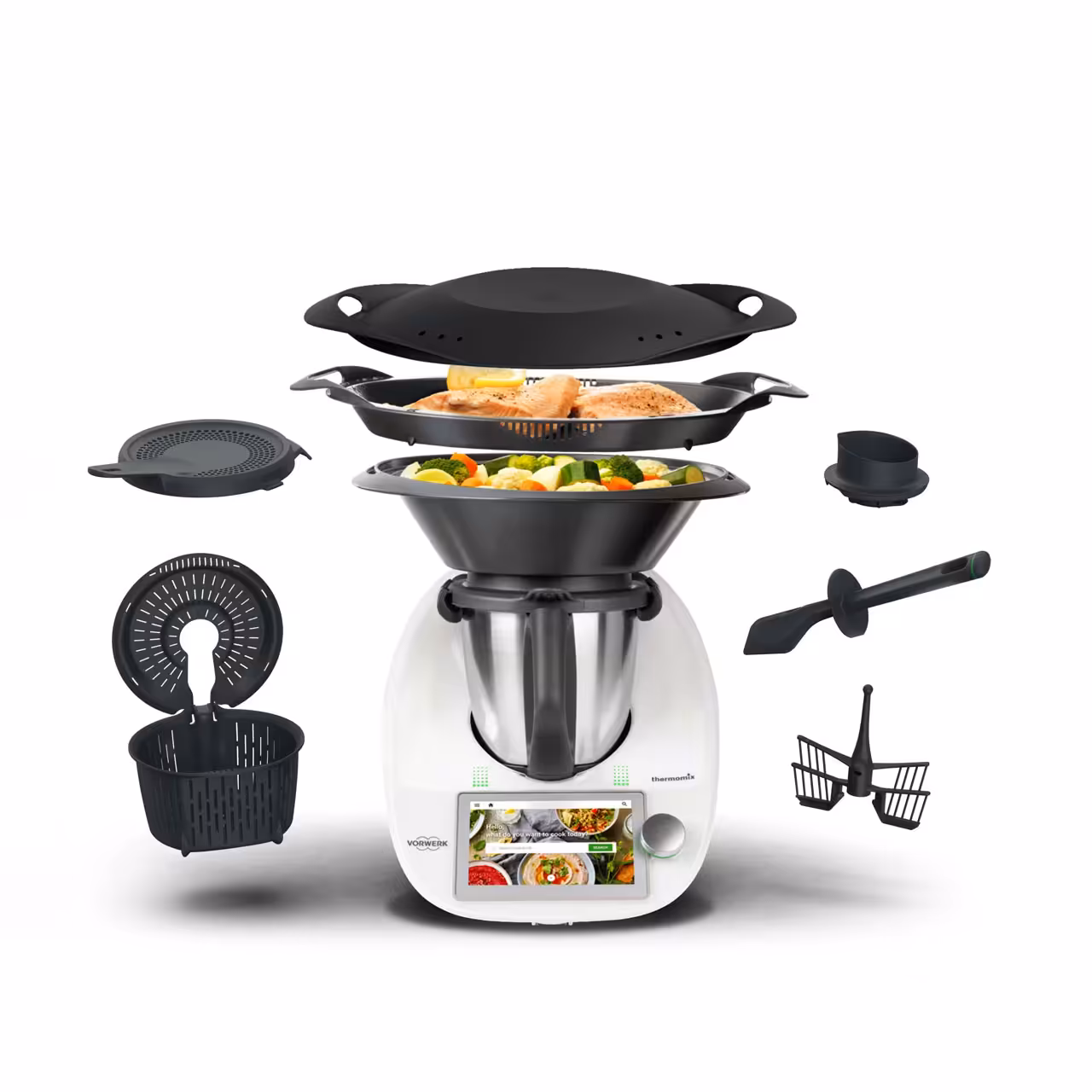 ربات آشپزخانه ترمومیکس به همراه سنسور و ست چاقو آشپزخانه