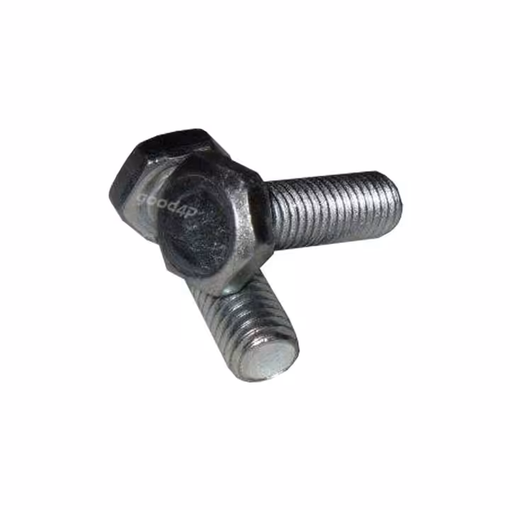 پیچ آهنی مهره خور شش گوش آچاری ( آچار خور ) سفید سایز 8 طول 25 میلی متر