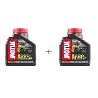 روغن و مکمل موتور 5000 10W40 سیکلت 2 لیتری Motul