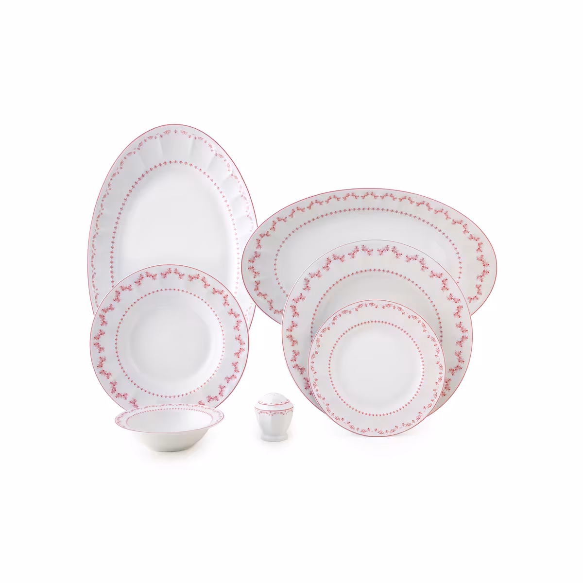 سرویس چینی 6 نفره فرانسیس صورتی