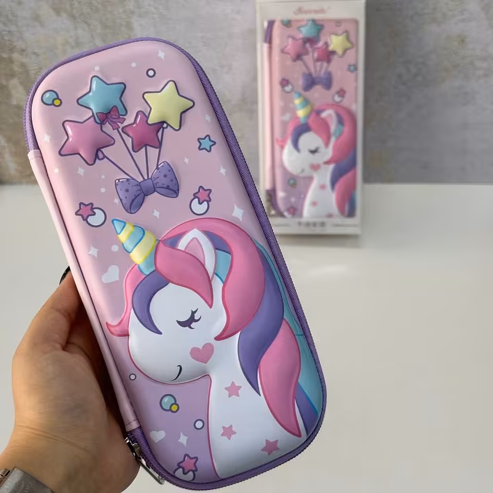 جامدادی دخترانه طرح یونیکورن تکشاخ ، وارداتی، زیپی