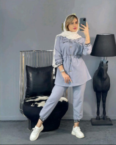ست مانتو شلوار داکرون 200233