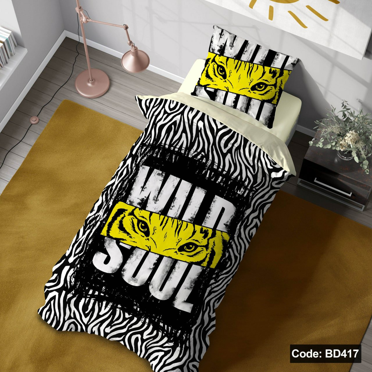 سرویس روتختی ارسال رایگان سه بعدی یه نفره 4تیکه.....