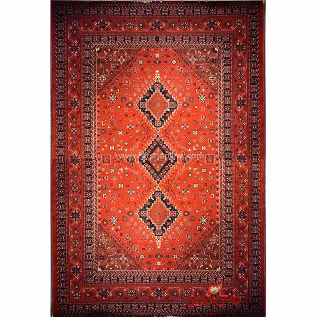 فرش ماشینی شاهکار صفویه 4748 قرمز