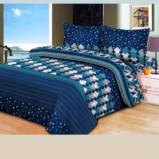 پارچه مکعبی راه راه شیک