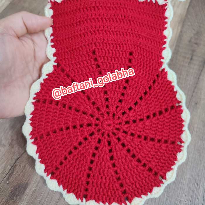 لیف حمام بافتنی چرخشی بافته شده با کاموا اکریل تاب 