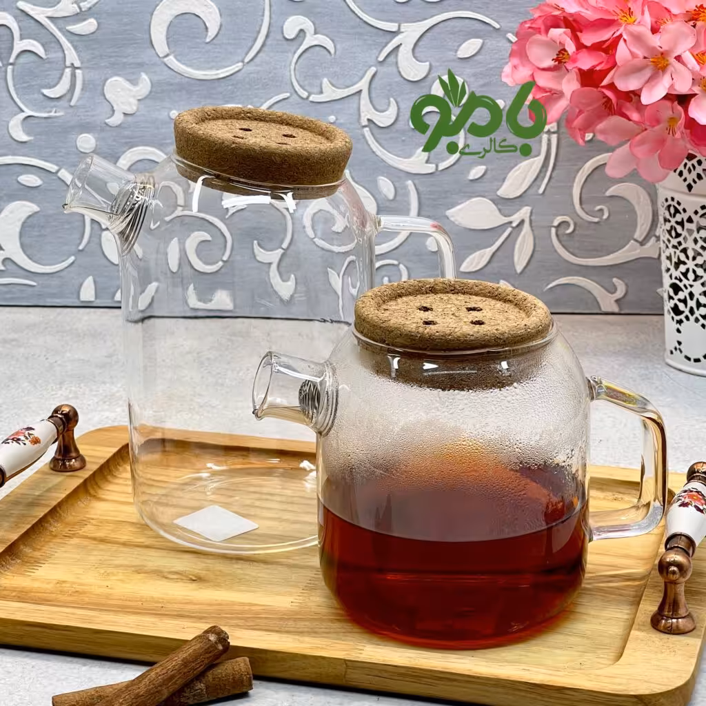 قوری پیرکس درب دکمه