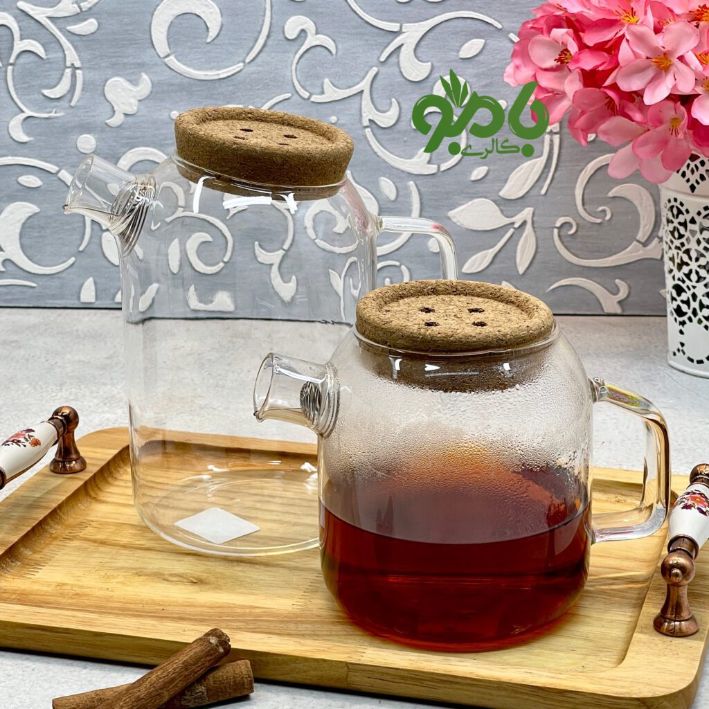 قوری پیرکس درب دکمه