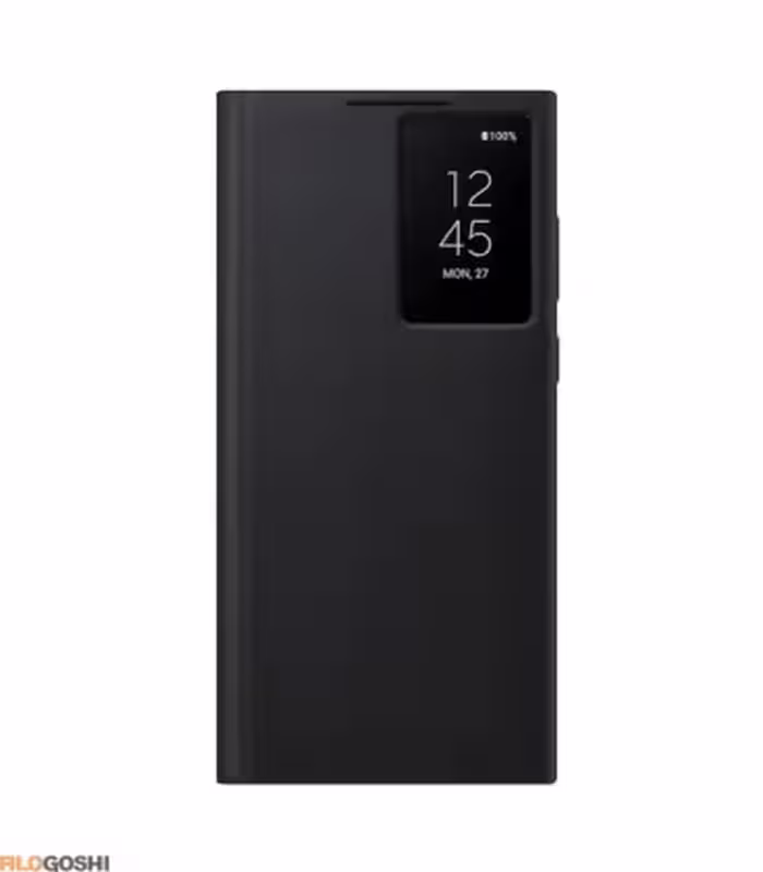 خرید، قیمت و مشخصات کیف کلاسوری سامسونگ مدل Clear View Cover Galaxy S22 Ultra