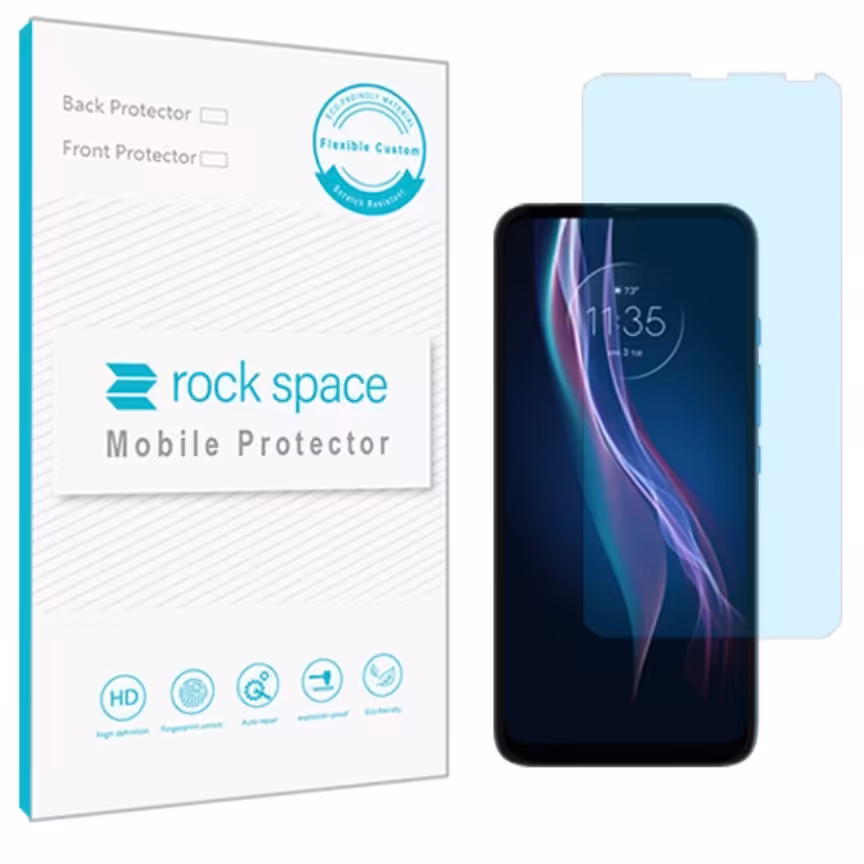 گلس نانو هیدروژل آنتی بلو و ضد ضربه گوشی موتورولا One Fusion پلاس برند راک اسپیس  