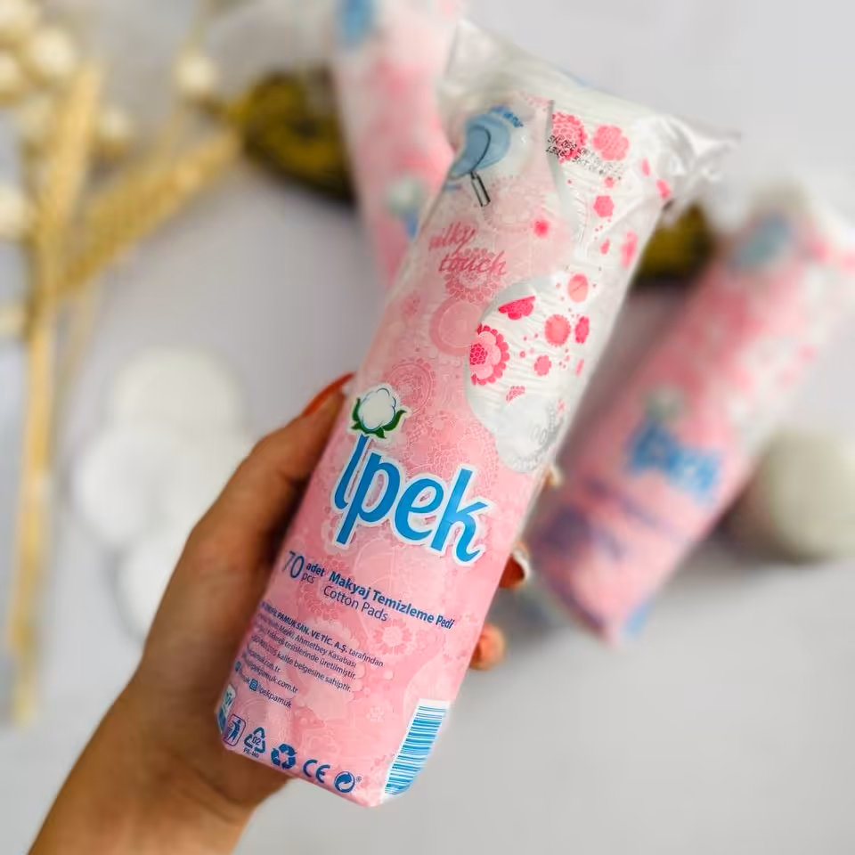 پد پاک کننده آرایش ایپک 70 عددی مناسب چشم و صورت ضدخارش و حساسیت پنبه 