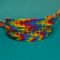 دستبند دوستی ست سه تایی هفت رنگ کد 25