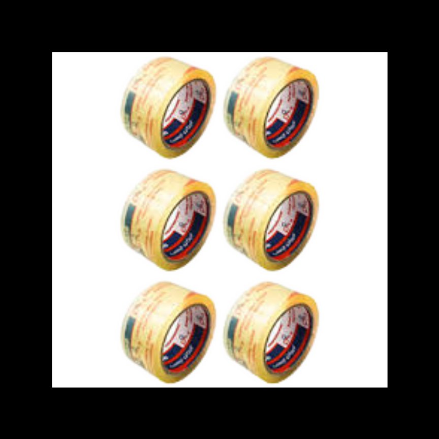 چسب پهن 5 سانت 90 یارد ایران چسب بسته 60 حلقه ای