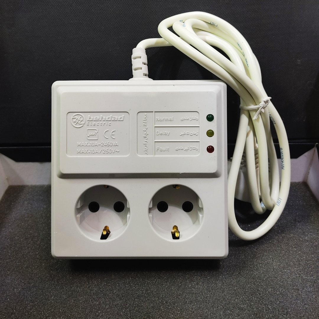 محافظ برق یخچال و فریزر بهداد الکتریک  کابل 180 متری ( 2 سال گارانتی تعویض)
