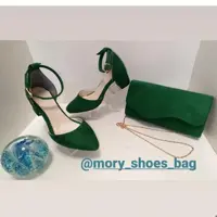 ست سبز تیره جنس سویت پاشنه 5 